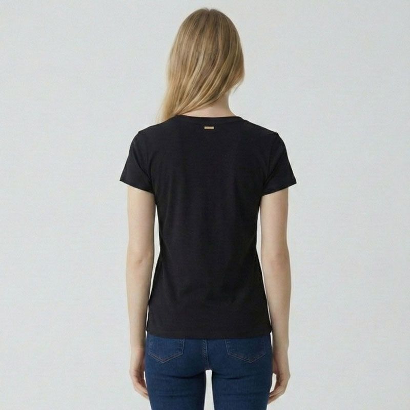 Tee shirt col v astrakan cryosol Femme LES TROPEZIENNES PAR M.BELARBI