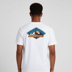 Tee shirt blanc mine col rond motif soleil levant Homme JACK & JONES
