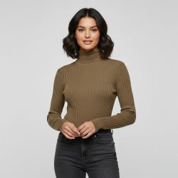 Pull fin col roulé à manches longues Zandra Femme ONLY
