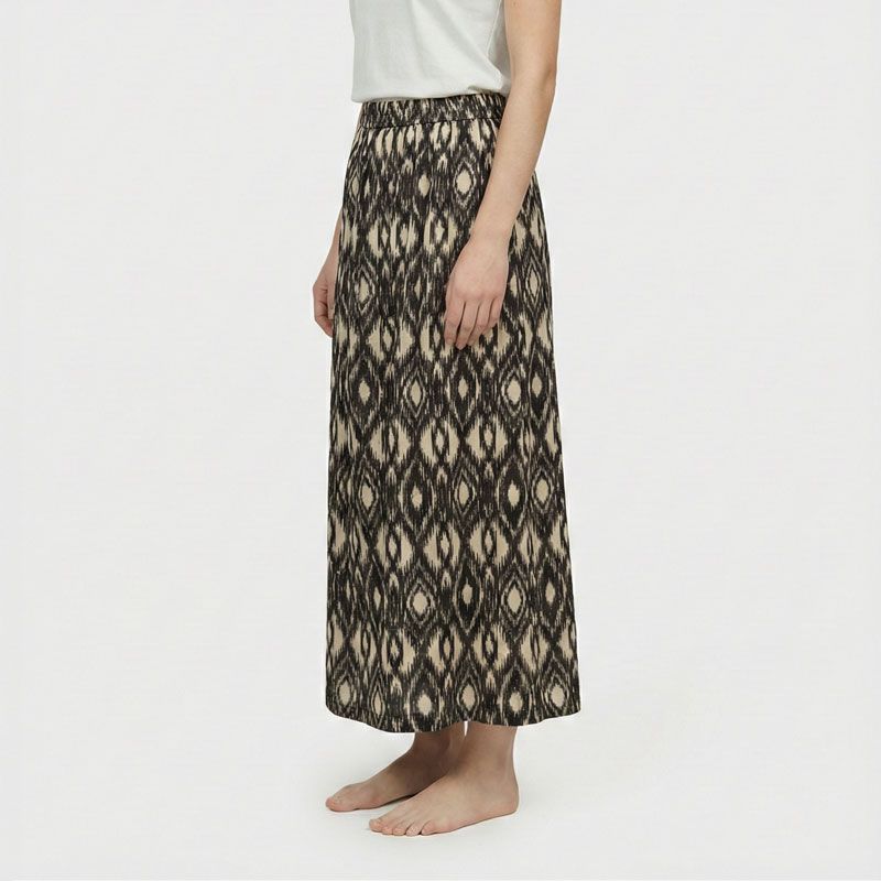 Jupe ikat beige noir gyre Femme LES TROPEZIENNES PAR M.BELARBI