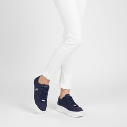 Baskets mediaval toile blue asuka Femme US POLO