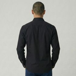 Chemise unie black umb001 reg Homme UMBERTO