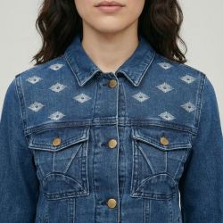 Veste denim bleu baine Femme LES TROPEZIENNES PAR M.BELARBI