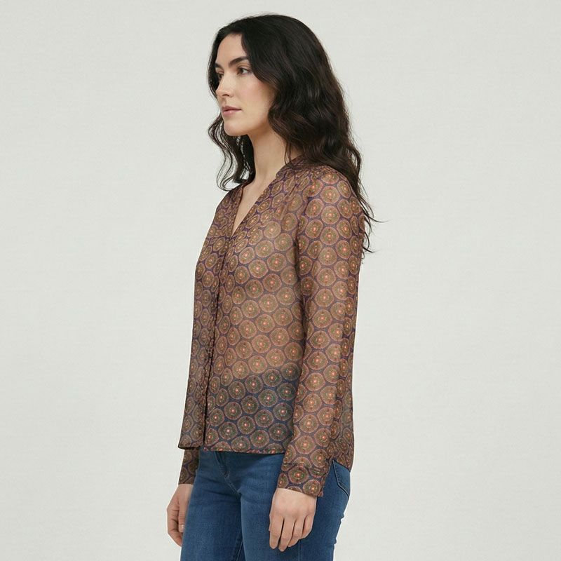 Blouse multico bohemian blue cruis Femme LES TROPEZIENNES PAR M.BELARBI