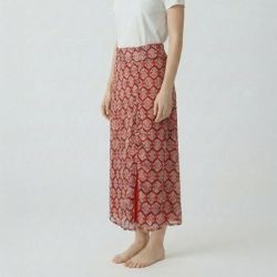 Jupe mulico bohemian rouge curel Femme LES TROPEZIENNES PAR M.BELARBI