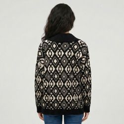 Cardigan ikat beige noir loukos Femme LES TROPEZIENNES PAR M.BELARBI