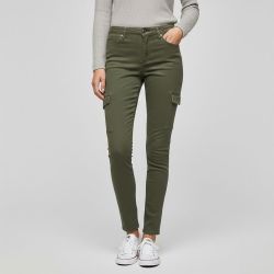 Pantalon Mobyli cargo slim coton Femme ONLY