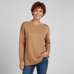 Pull Lamalia manches longues et encolure bateau Femme ONLY