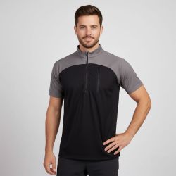 Polo technique zip bi-couleur Homme BEST MOUNTAIN