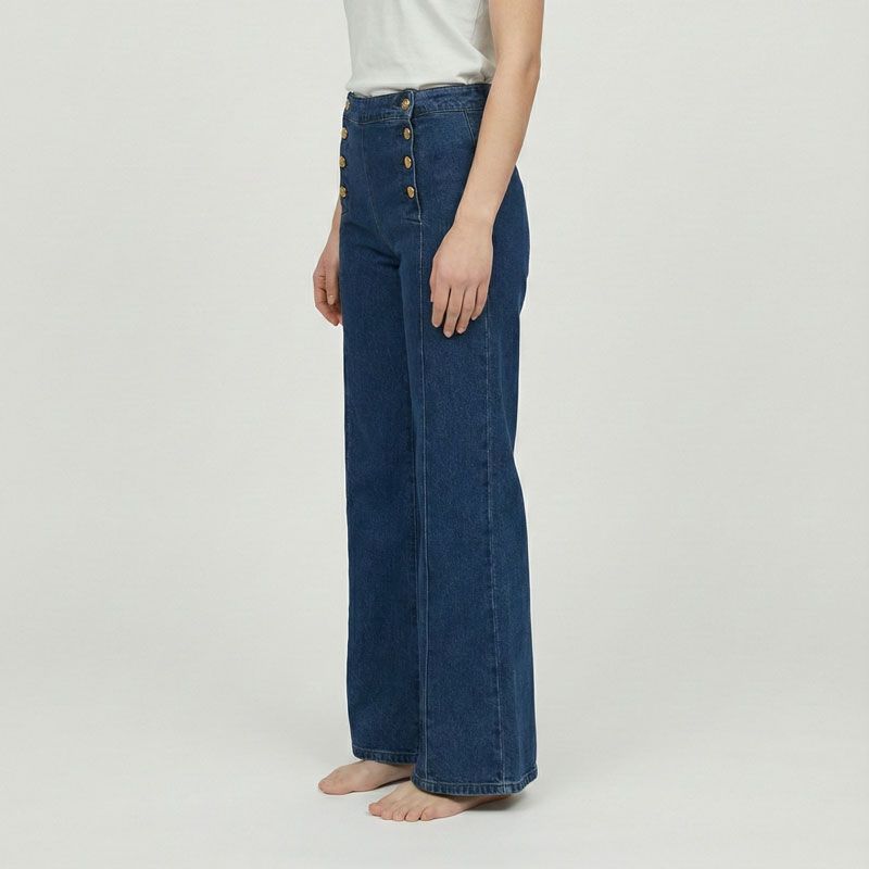 Pantalon denim bleu polder Femme LES TROPEZIENNES PAR M.BELARBI