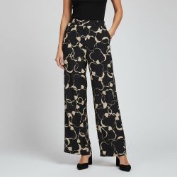 Pantalon avec imprimé large taille haute Femme VERO MODA