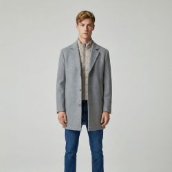 Veste manteau col amovible en doudoune zippé Homme BILL TORNADE