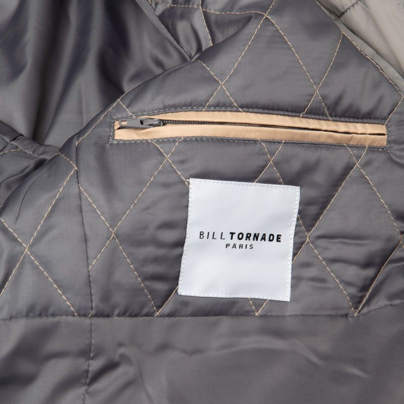 Veste manteau col amovible en doudoune zippé Homme BILL TORNADE