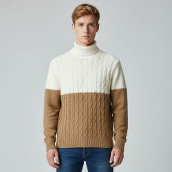Pull cammello/panna m3614zeru Homme IMPERIAL