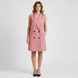 Robe blazer sans manches col à revers Femme JDY