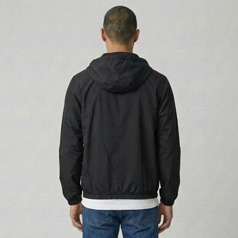 Veste a capuche black 04 gaia Homme HELVETICA