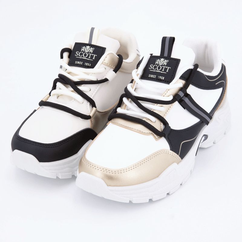 Baskets semelle épaisse à lacets avec logo Femme SCOTT