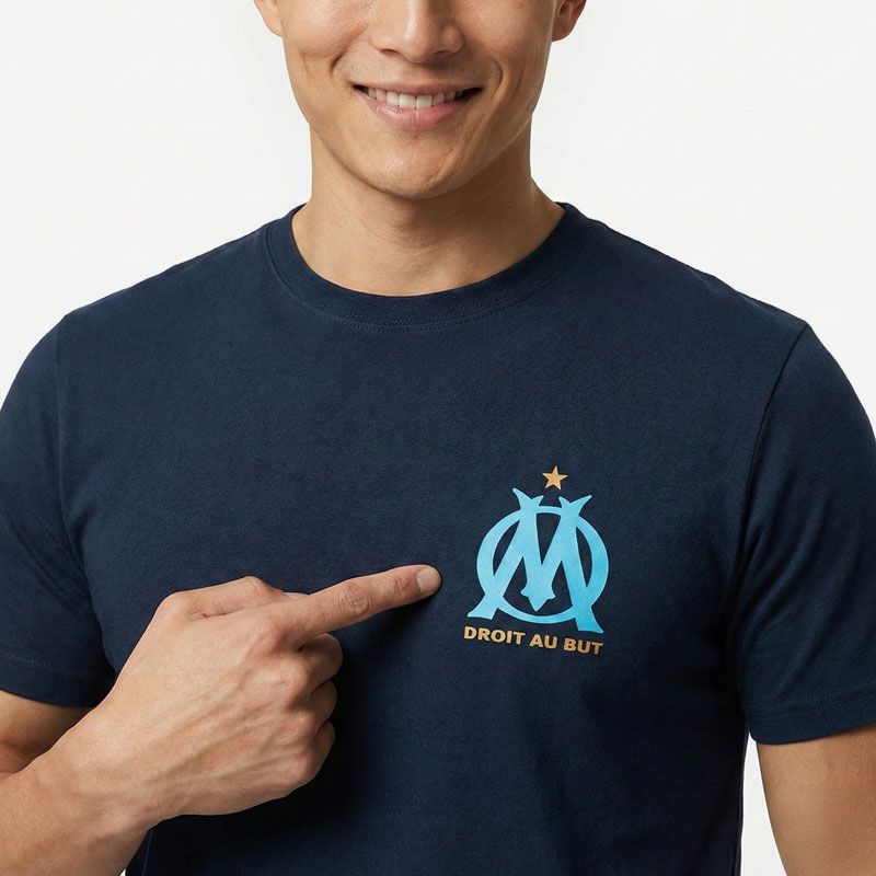 Ensemble tee shirt short om blue g23026 s/xl Homme OM