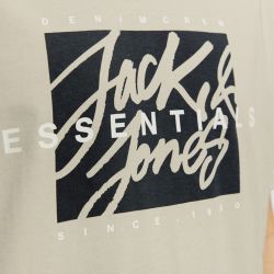 Tee shirt jwhcolton white 12298014 4502 Homme JACK & JONES