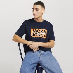 Tee shirt jwhcolton sky captain 12298014 4502 Homme JACK & JONES