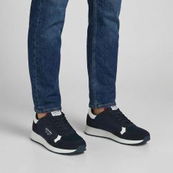 Baskets toile beech à lacets semelle blanche crantéeHomme JACK & JONES