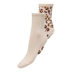 Chaussettes onlfannie oatmeal silver lurex 15376944 Femme ONLY