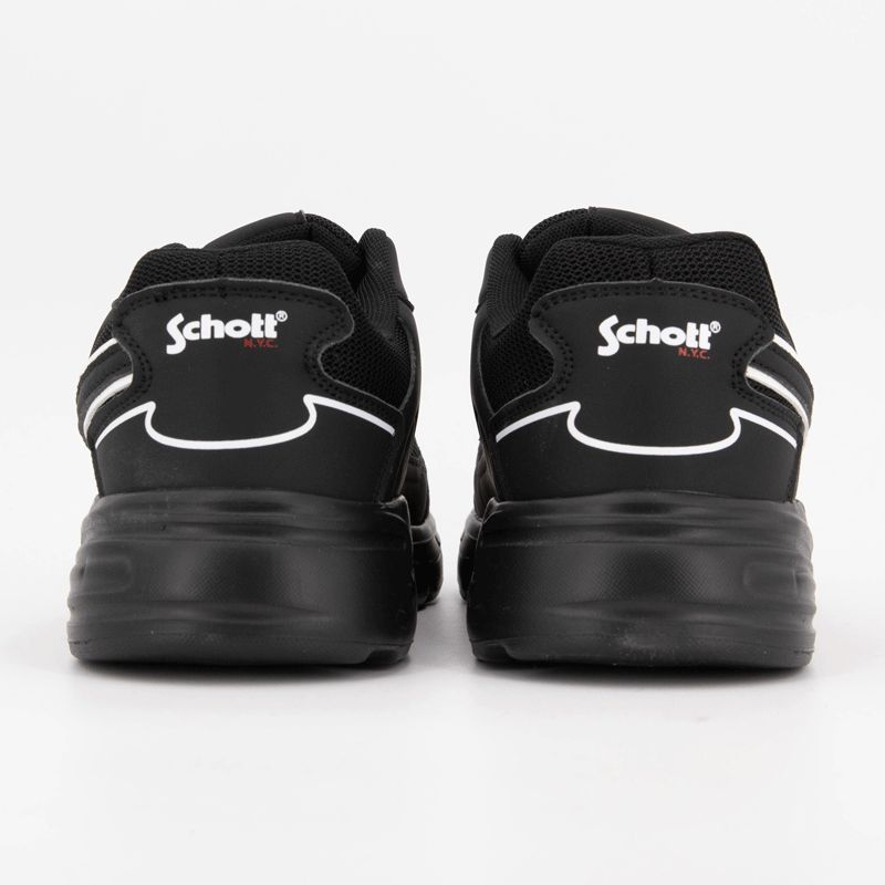 Basket black black hide t 40/45 Homme SCHOTT