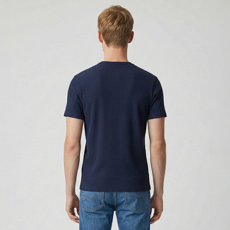 Tee shirt col rond en maille wendel Homme KAPORAL