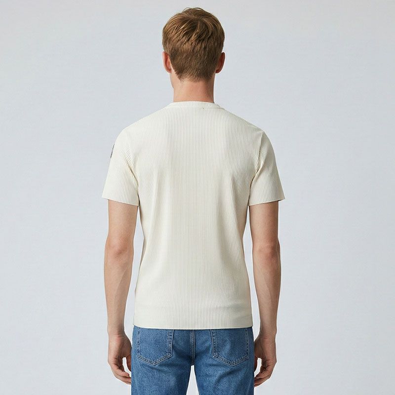 Tee shirt col rond en maille wendel Homme KAPORAL