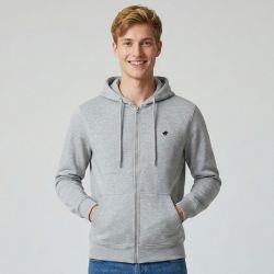 Sweat capuche zippee navy ac25121 s/xxl Homme AMERICAN COLLEGE