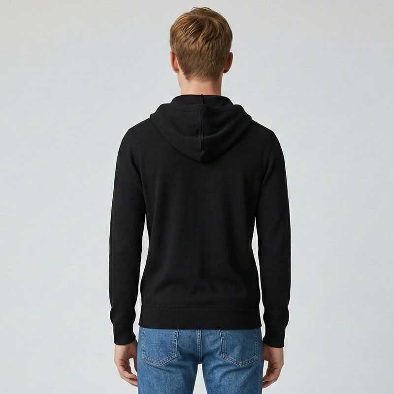 Sweat capuche zippee navy ac25121 s/xxl Homme AMERICAN COLLEGE