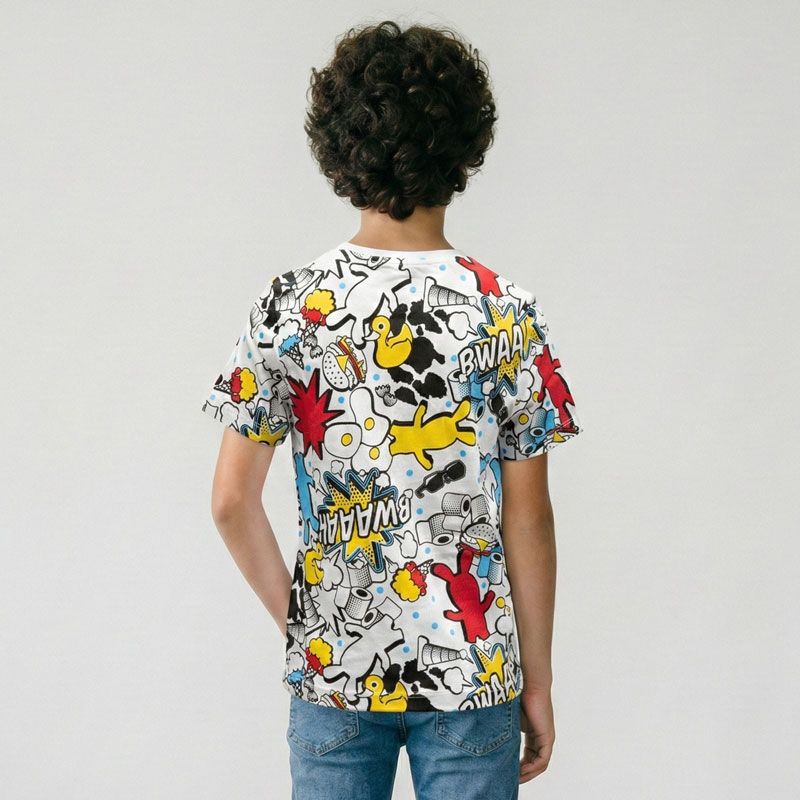 Tee shirt mc les lapins cretins qe6713,11,a t6/12 ans Enfant LES LAPINS CRETINS