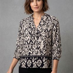 Blouse col V ikat beata imprimé éthnique Femme LA PETITE ETOILE