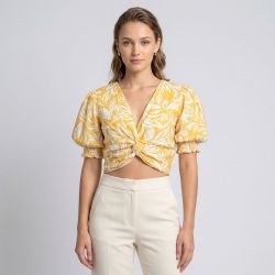 Top crop bicolore timea Femme LA PETITE ETOILE