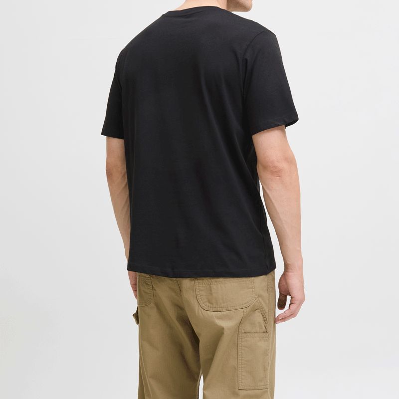 Tee shirt black jwhvesterbro 12266156 4400 Homme JACK & JONES