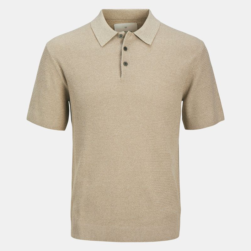 Polo tea leaf jwhcooper knit 12284512 4502 Homme JACK & JONES