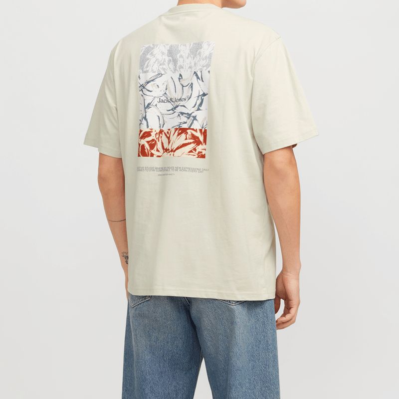 Tee shirt mc celadon tint jwhsplit 12297539 4502 Homme JACK & JONES