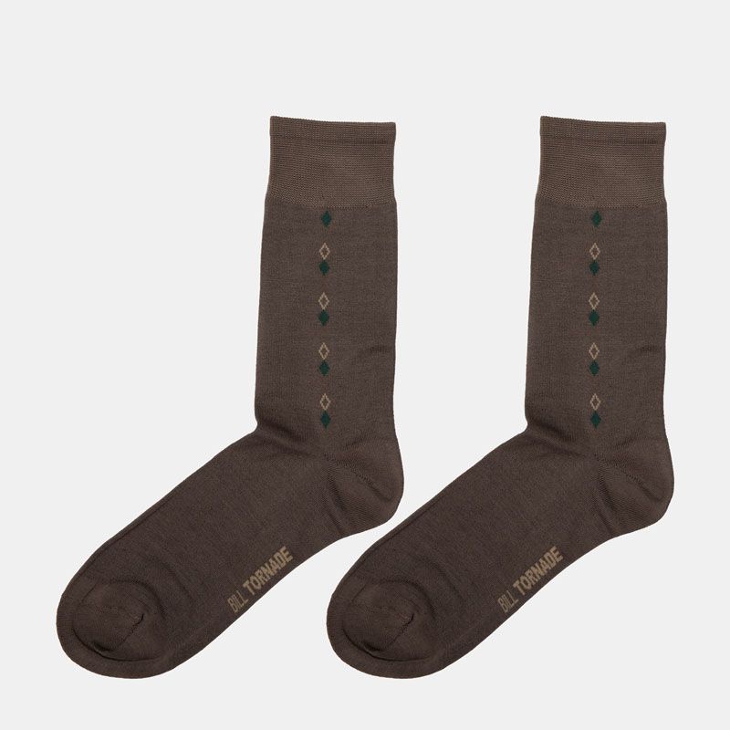 Paire de chaussette en fil d'ecosse fantaisie 20140 t39/46 Homme BILL TORNADE