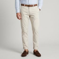 Pantalon chino beige taille basse avec ourlets Homme DOCKERS