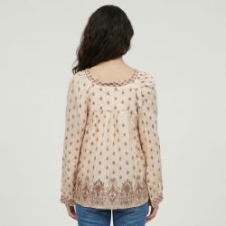 Blouse boho brune-b102511r0a Femme LA PETITE ETOILE