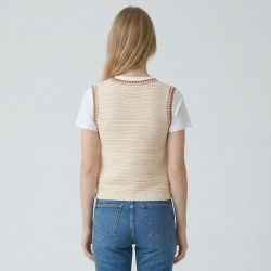 Gilet beige madina-m232512c0a Femme LA PETITE ETOILE