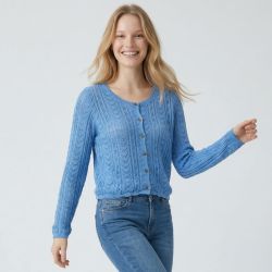 Gilet bleu maelys-m212511c0a Femme LA PETITE ETOILE