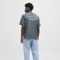 Tee shirt jwhislington stormy weather 12297329 4502 Homme JACK & JONES