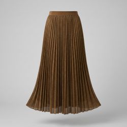 Jupe longue plissée à paillettes Femme DIXIE