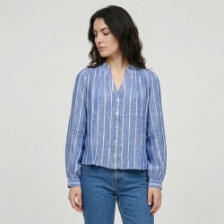 Blouse bleu/blanc blue-b102511v0a Femme LA PETITE ETOILE