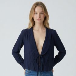 Blouse col V à nouer Femme LA PETITE ETOILE