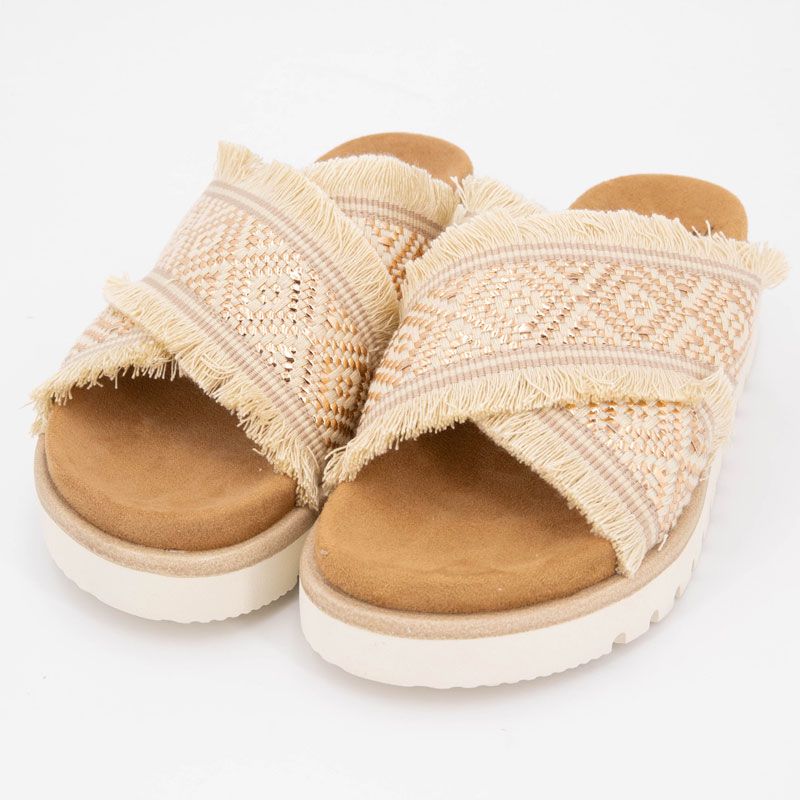 Mule beige gold 26m0632005 t36/41 Femme MUSTANG