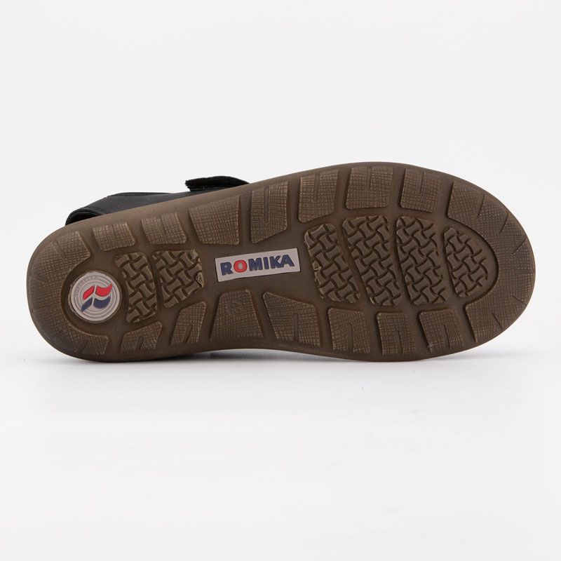 Sandales mokka à scratch Homme ROMIKA