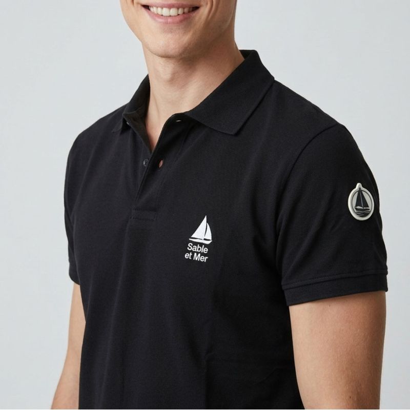 Polo mc brode marcopolo Homme SABLE & MER