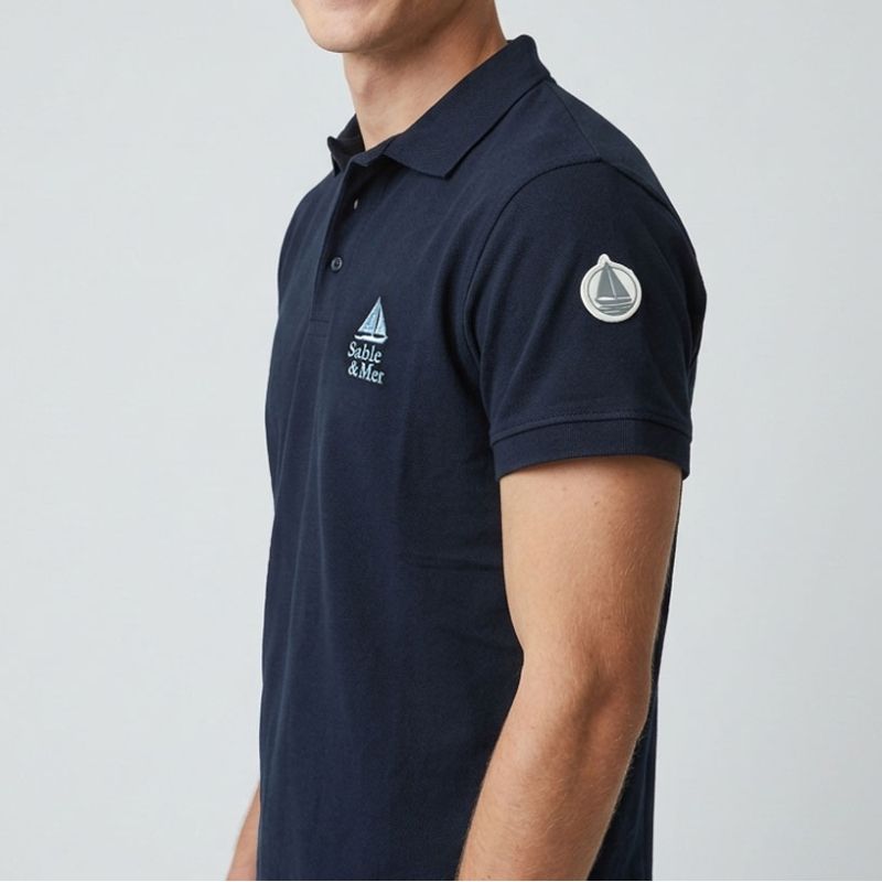 Polo mc brode marcopolo Homme SABLE & MER